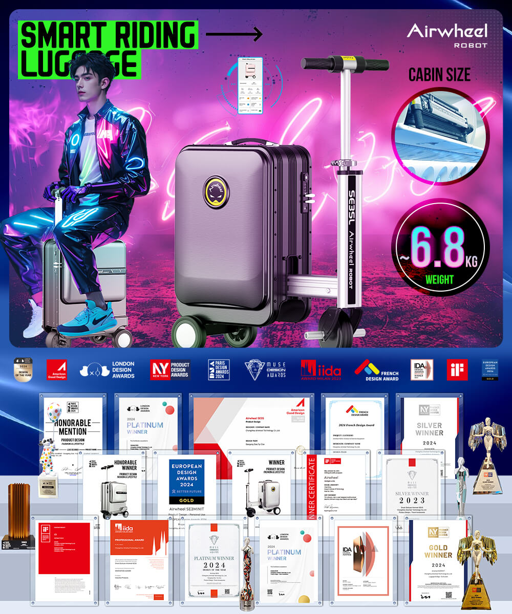 Airwheel SE3 riding luggage