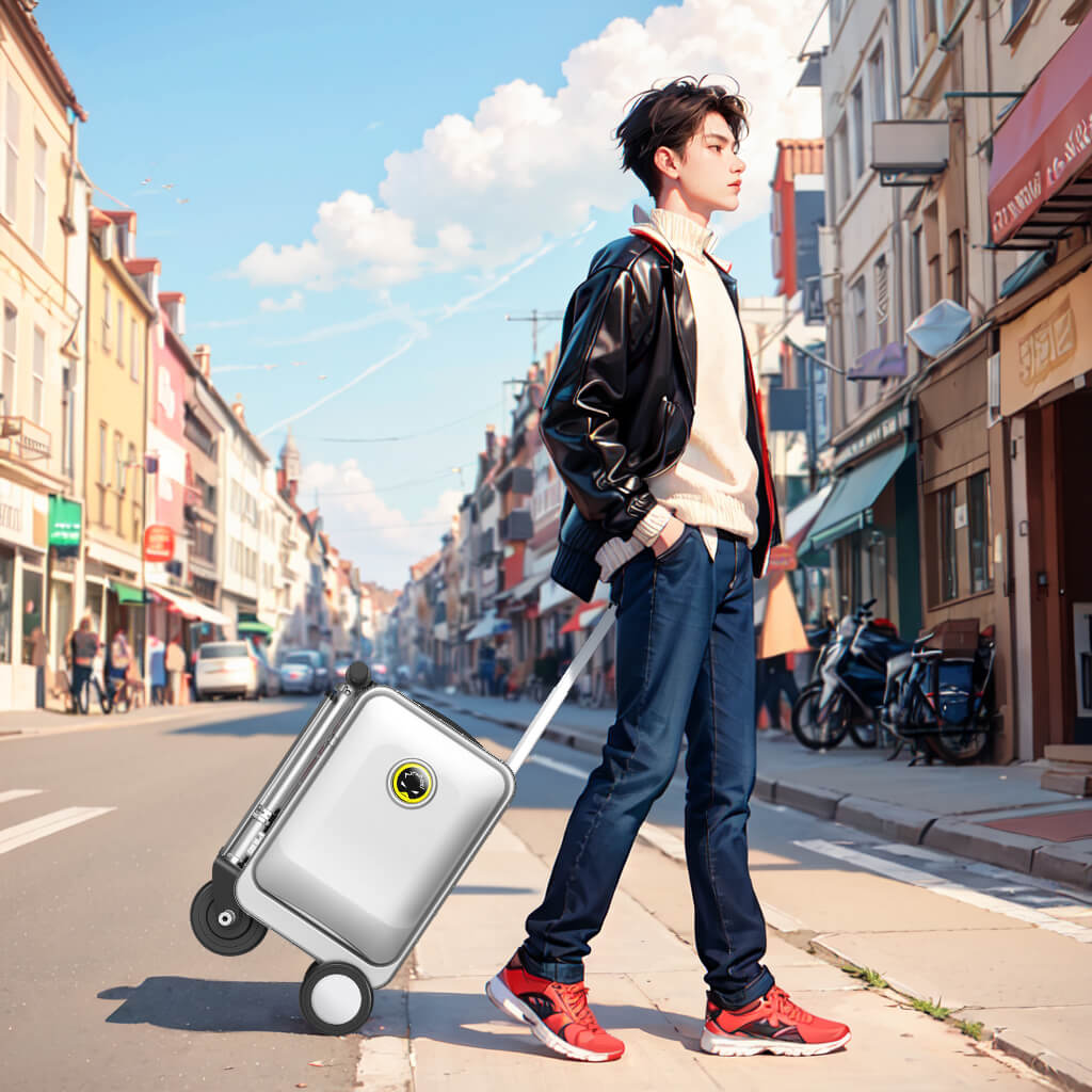 Airwheel SE3 riding Suitcase