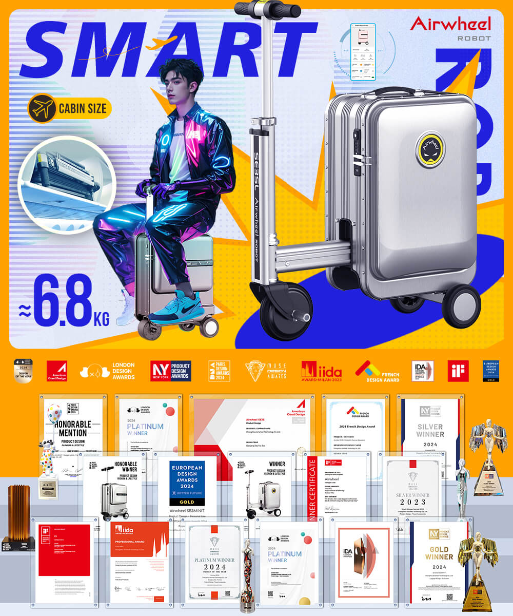 Airwheel SE3 riding luggage